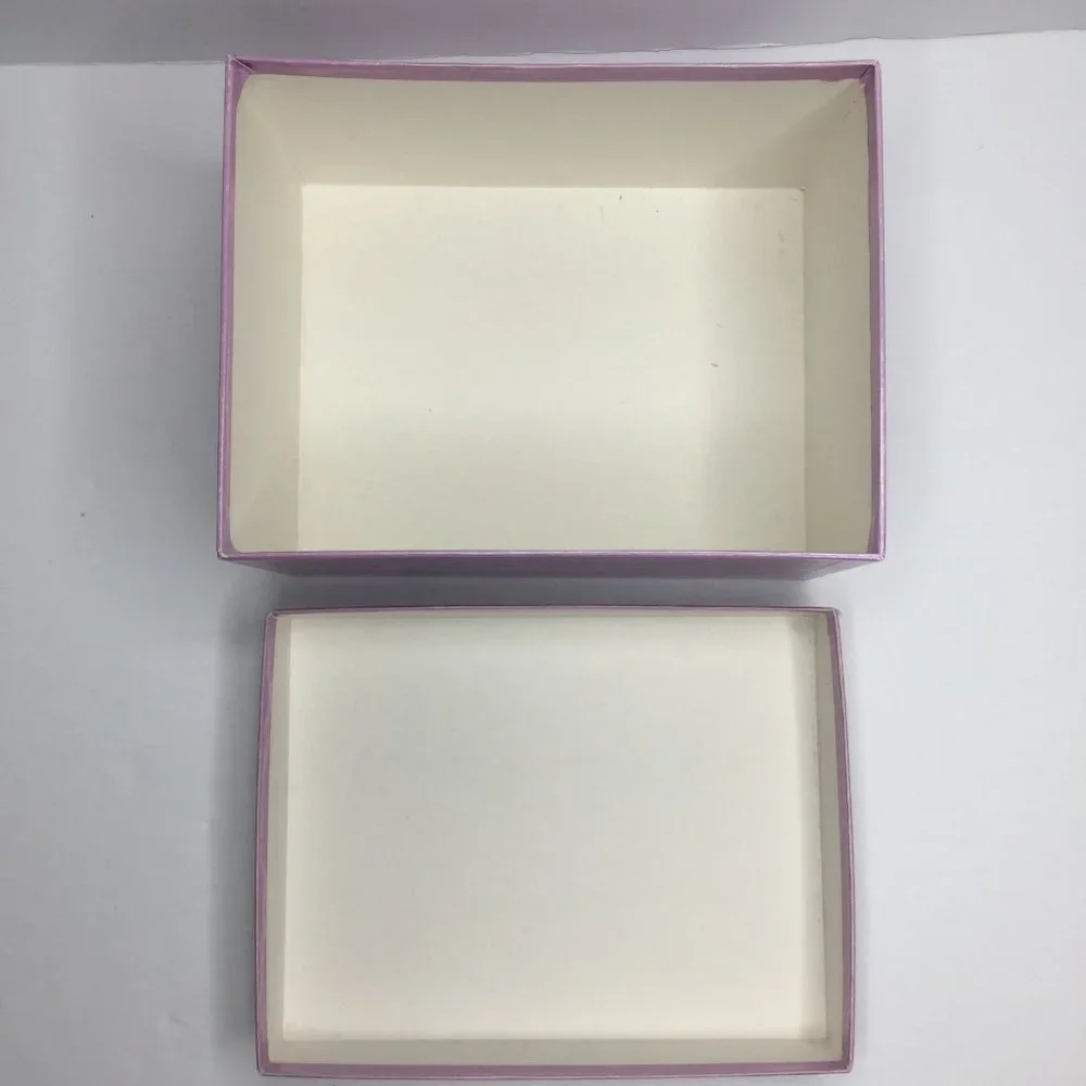 Vintage 1986 Current Inc Marble Check Storage Gift Box 9